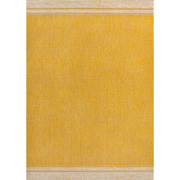 Alda Modern Minimalist Mingled Solid Indoor/Outdoor Area Rug